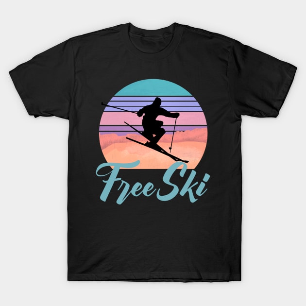 Free Ski, winter sports, Skiing, Slalom Skiing, Freeriding T-Shirt by Style Conscious